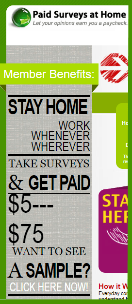 Paid Surveys at Home Member Benefits