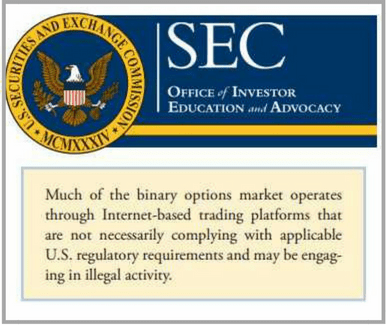 is binary options a scam - SEC warning