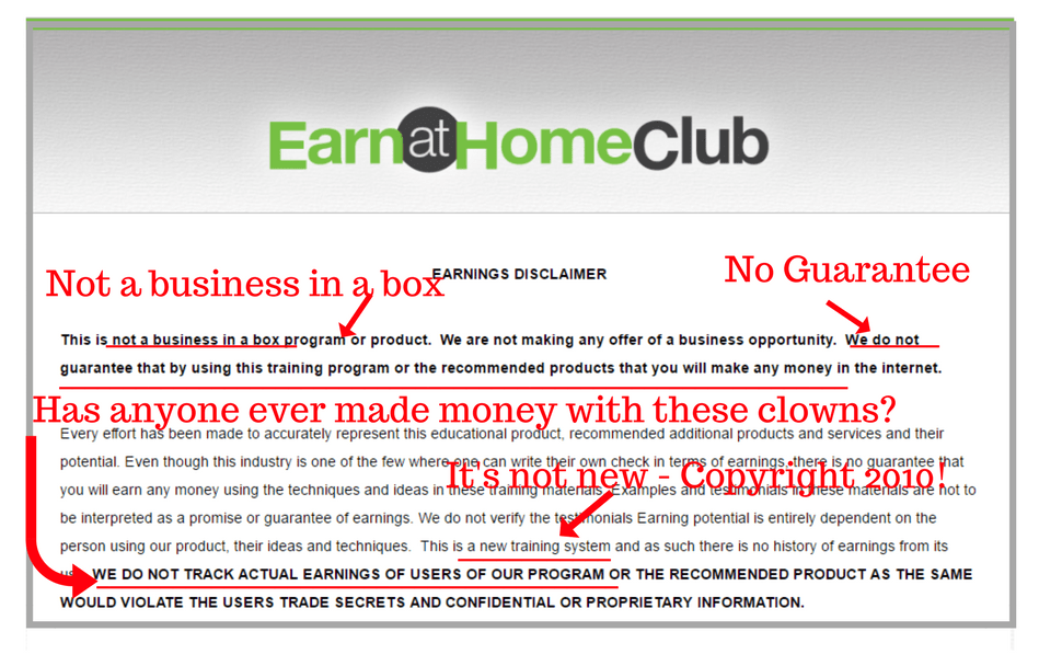 The Earn at Home Club