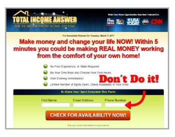 Home Profit System opt-in form