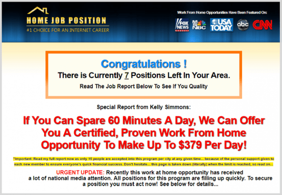 What is Home Job Position? Is Home Job Position a Scam? A Home Job Position Review.