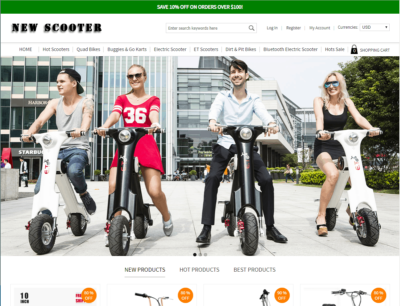 Buy New Scooter Website