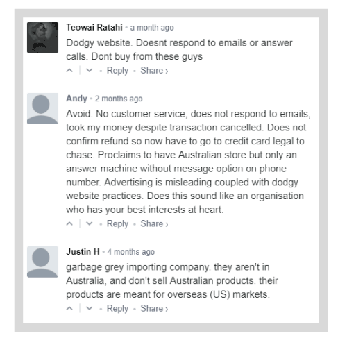 AussieCamera.com Complaints.