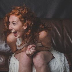 Woman laughing at MLM