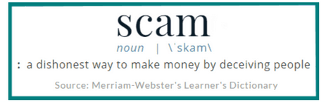 Scam definition shows why Wealthy Affiliate is not a scam.