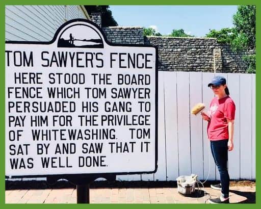 Shaklee is like Tom Sawyer tricking his friends into whitewashing the fence