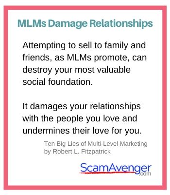 Pure Haven MLMs Damage Relationships