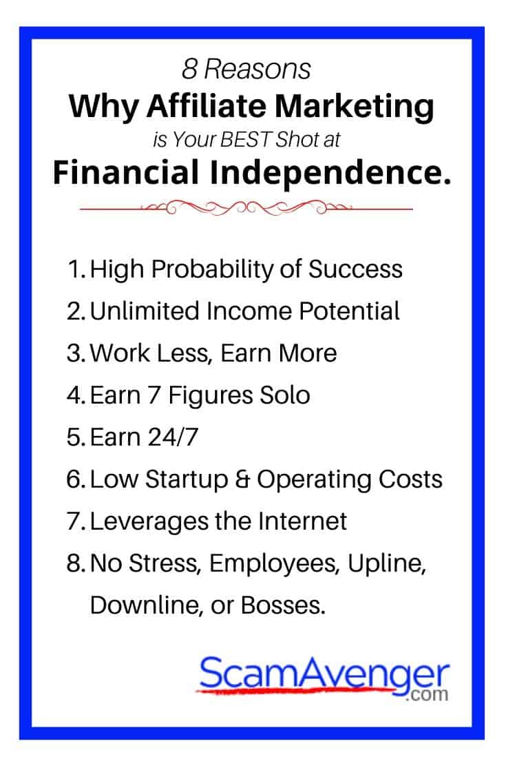 Why Affiliate Marketing is Your Best Shot at Financial Independence.