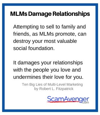 SwissJust MLM damage relationships